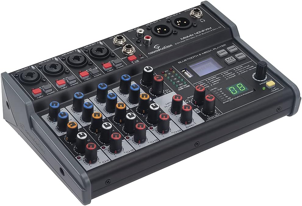 MIXER 6 canali SOUNDSATION MIOMIX 404FXM CON EFF. & MULTIMEDIA